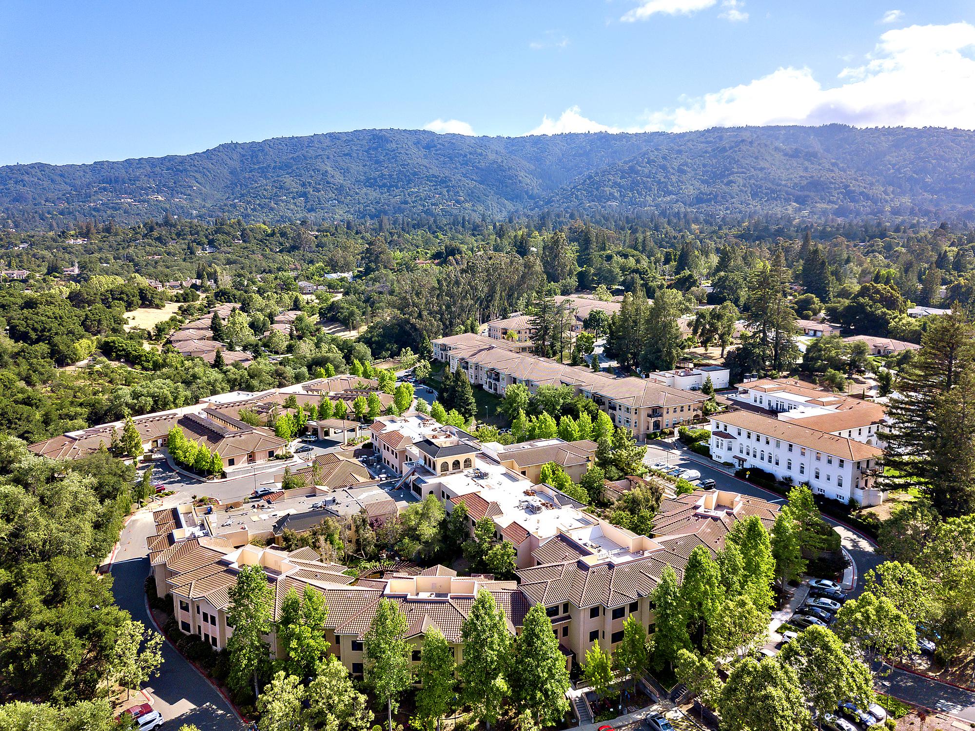 Saratoga Retirement Community aerial view