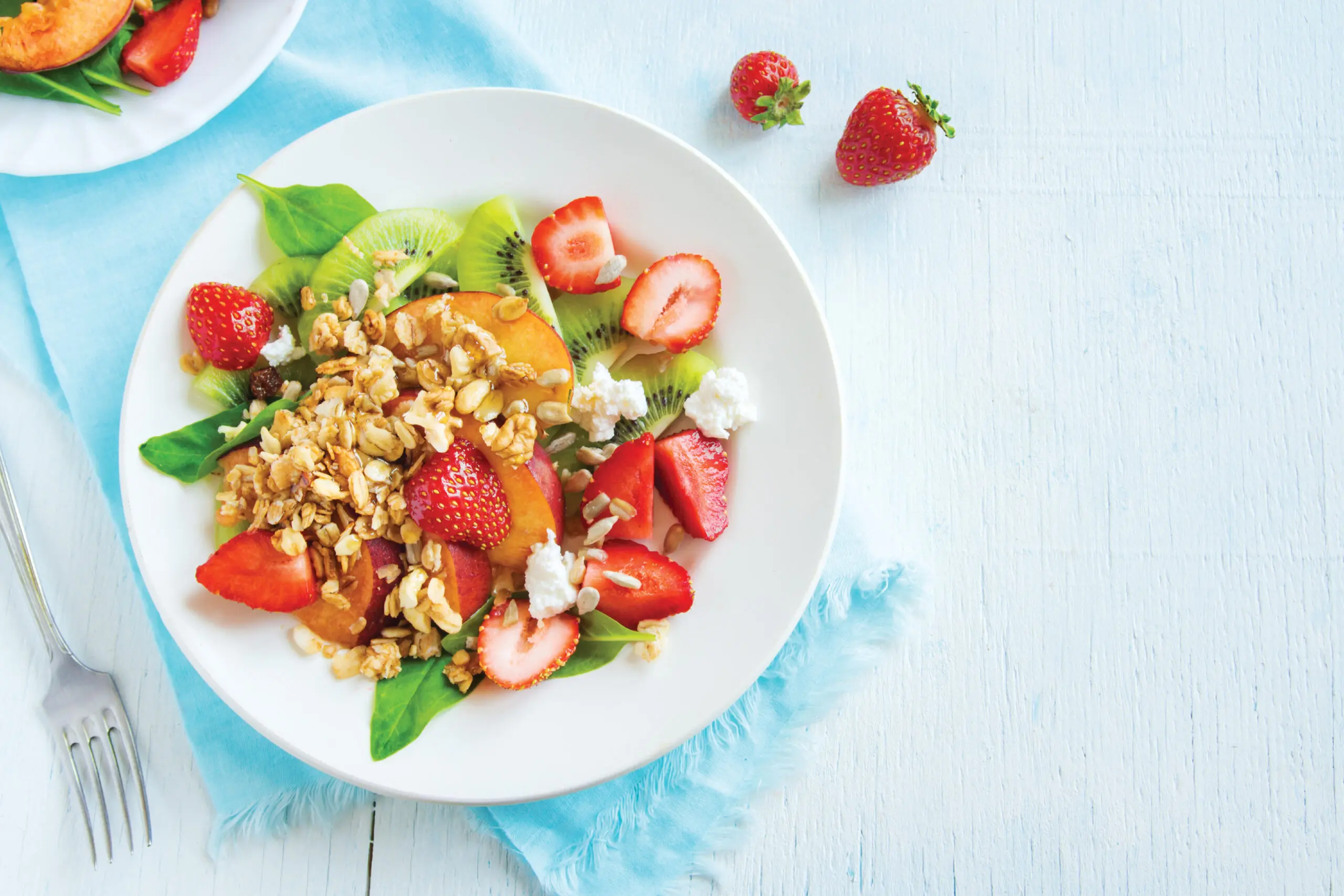 fruit salad with granola
