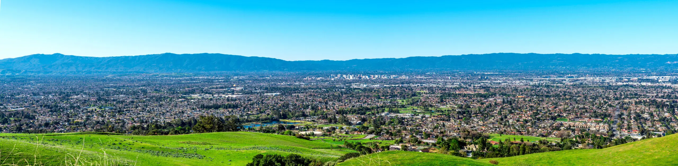 Silicon valley aerial view